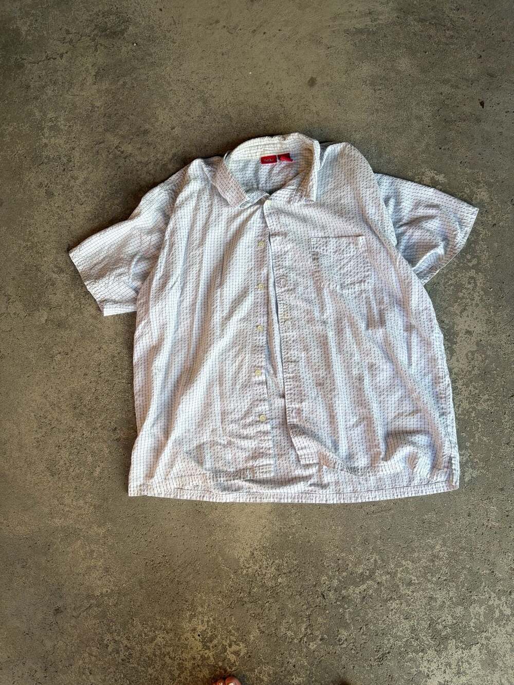 Original Penguin Mens Big And Tall Short Sleeve Dobby Button-Up Shirt